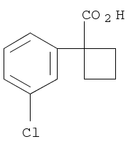 Cyclobutanecarboxylic acid, 1-(3-chlorophenyl)-(151157-55-0)